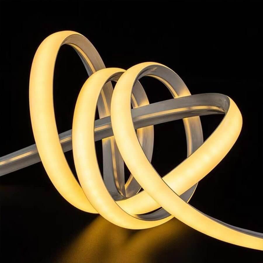 Seamless Corner-Mount LED Strip Light Industrial Style Silicone Lighting