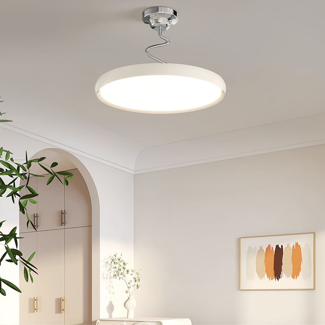 Modern Semi Flush Mount Ceiling Light Twisted Full-Spectrum Light