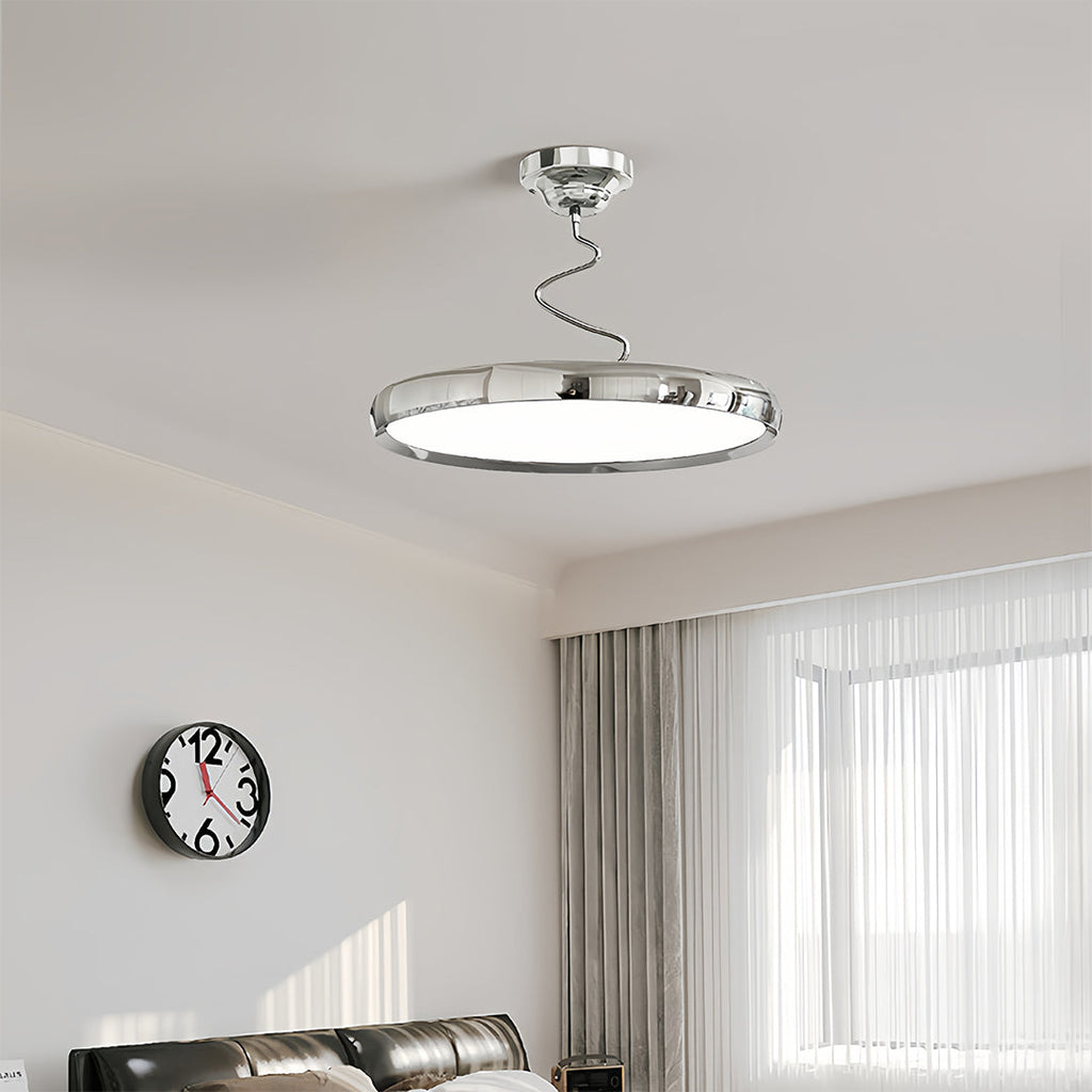 Modern Semi Flush Mount Ceiling Light Twisted Full-Spectrum Light