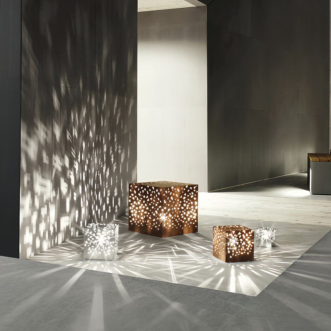 Black Outdoor Lantern Lights Waterproof Decorative Lamp