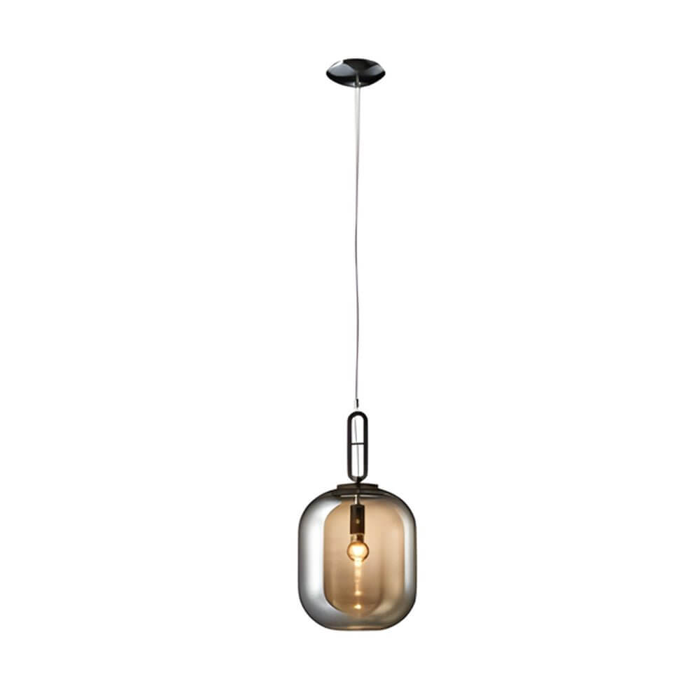 Sleek Industrial Glass Can LED Pendant Light