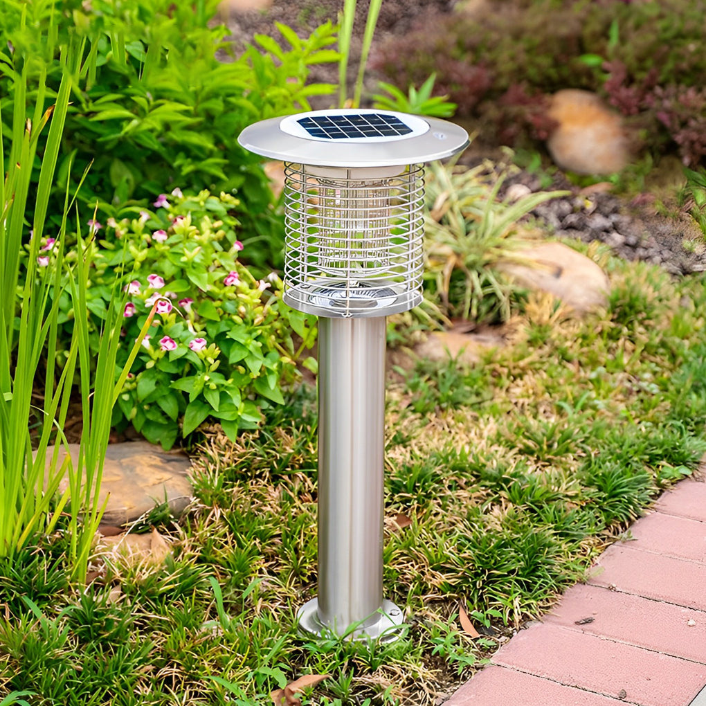 Solar Light Bug Zapper Solar Garden Purple-Light Mosquito Killer Lamp