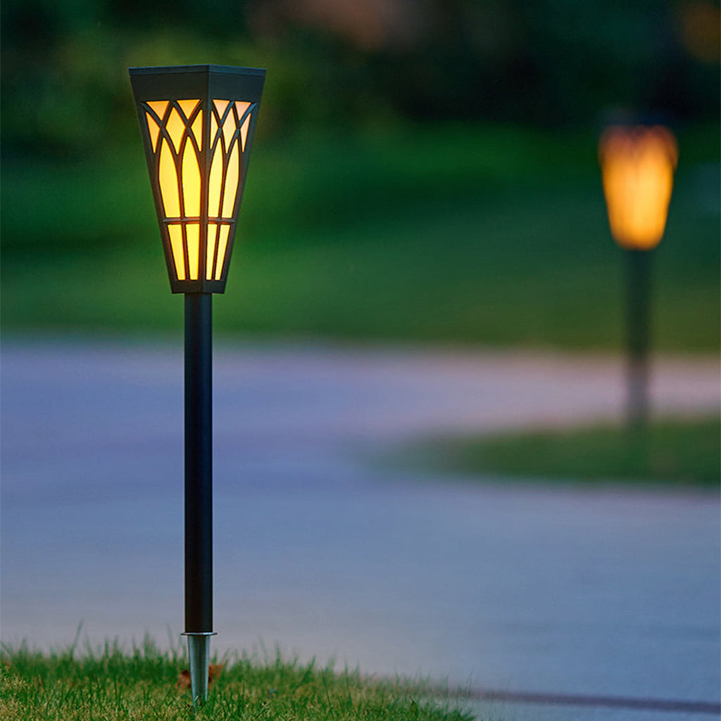 Waterproof LED Lawn Light Post Solar