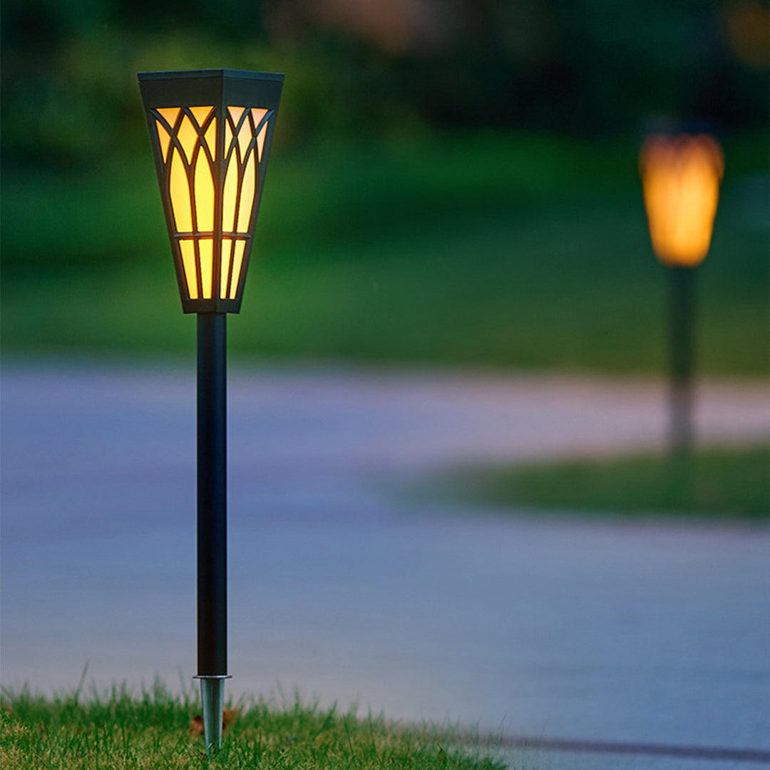 Waterproof LED Lawn Light Post Solar