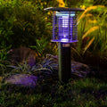 Solar Light Bug Zapper Solar Garden Purple-Light Mosquito Killer Lamp