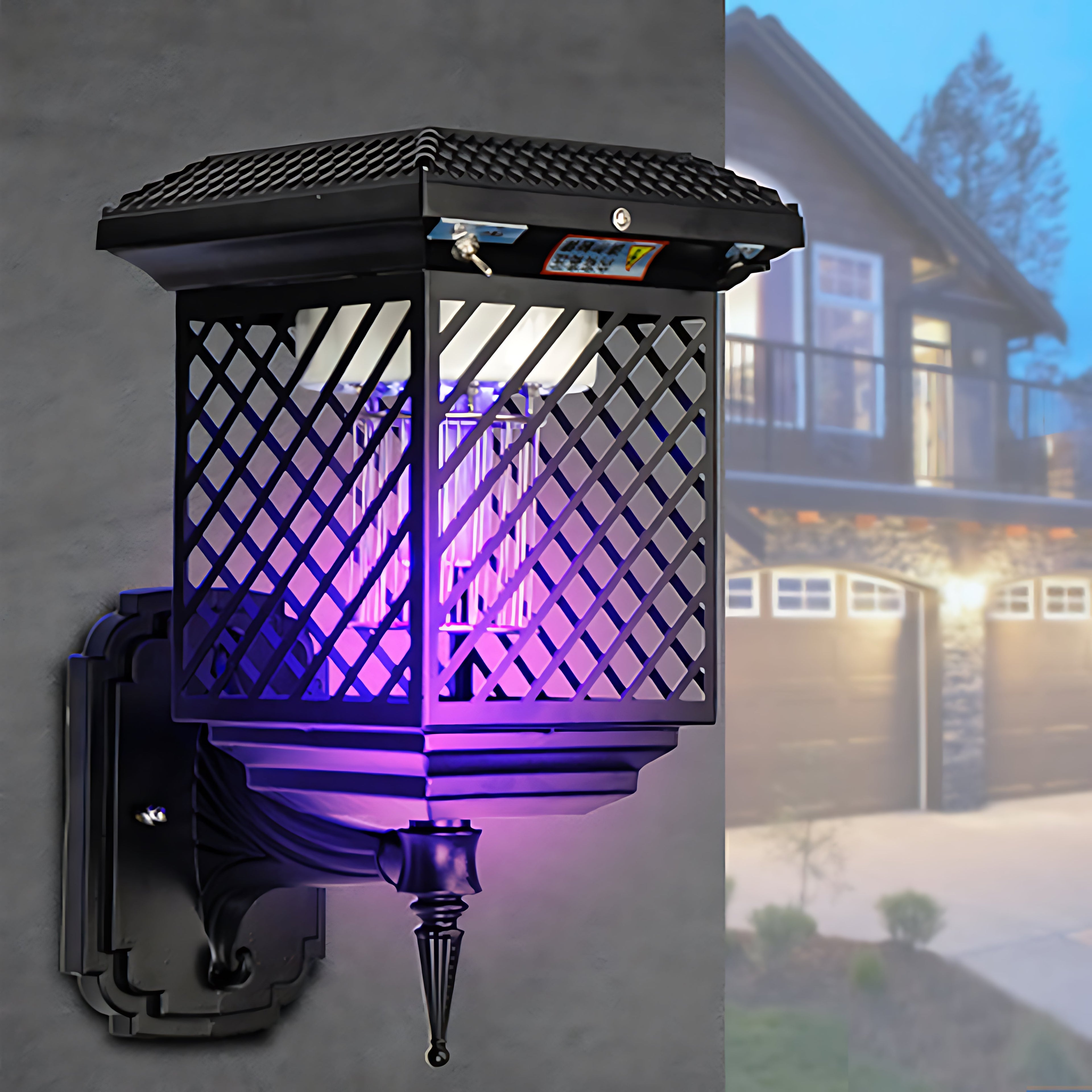 Black Landscape Lighting Solar-Powered Waterproof Stainless Steel