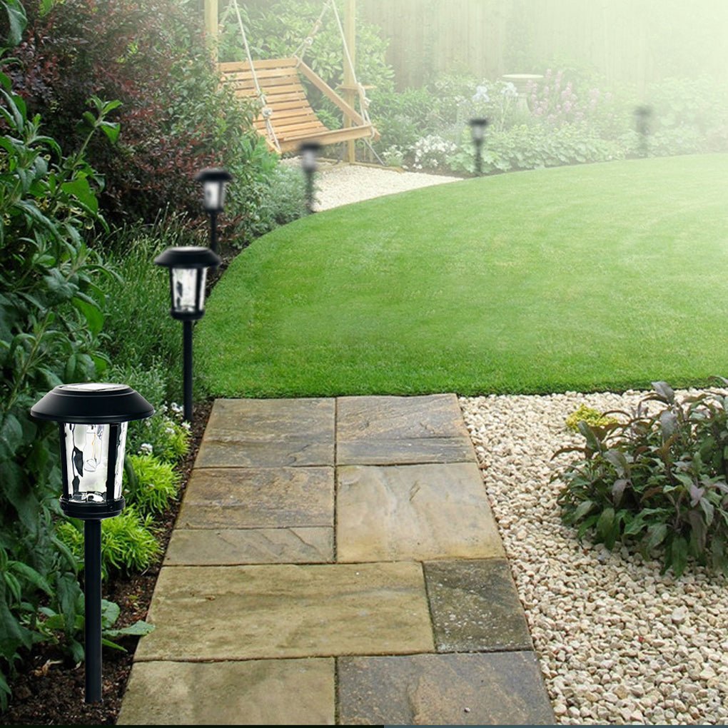 Elegant LED Solar Post Lights with Water Glass Lens