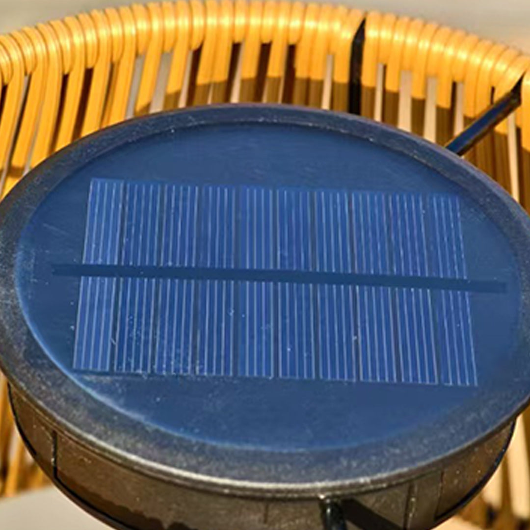 Waterproof Floor Lamp Mid Century Modern Woven Lampshade