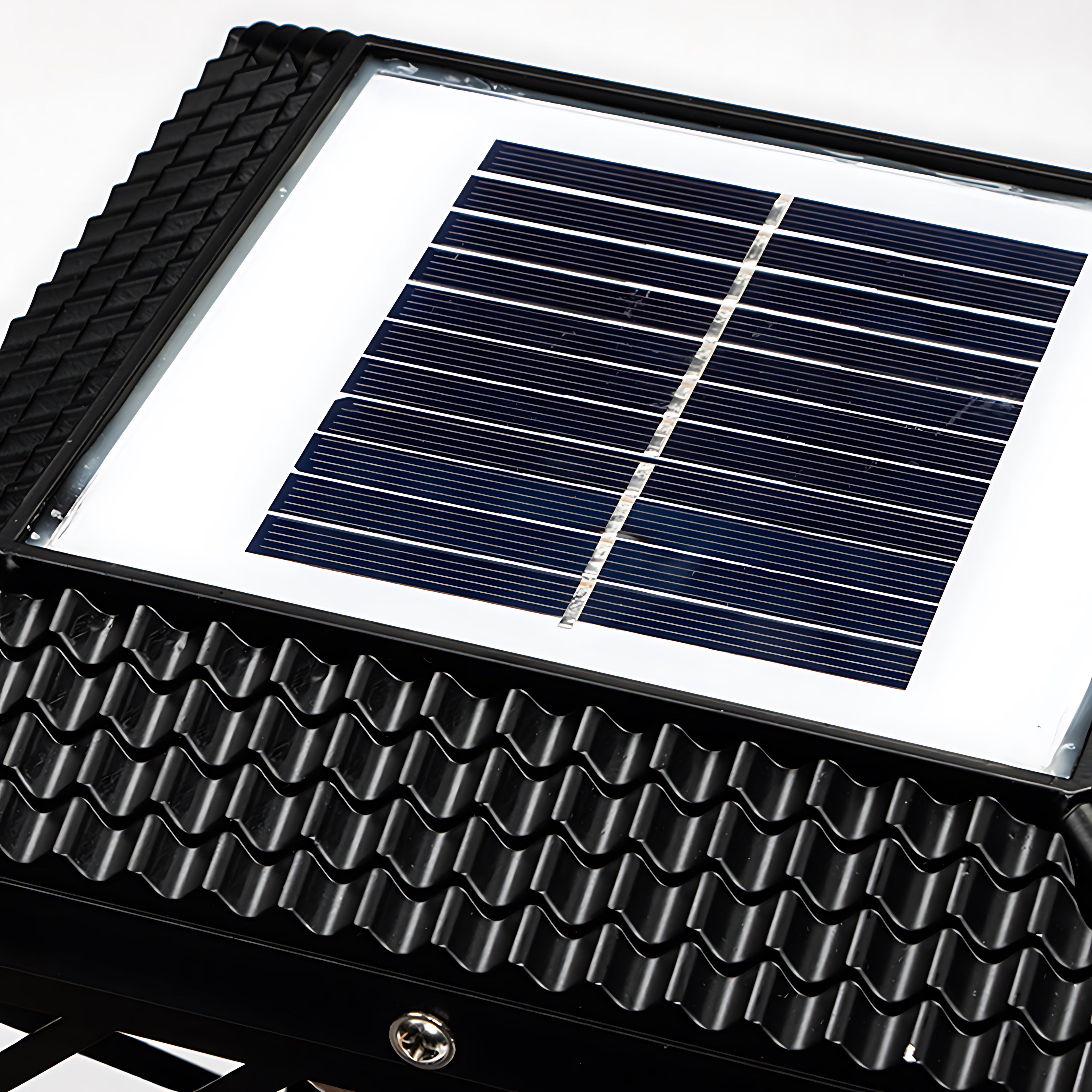 Black Landscape Lighting Solar-Powered Waterproof Stainless Steel