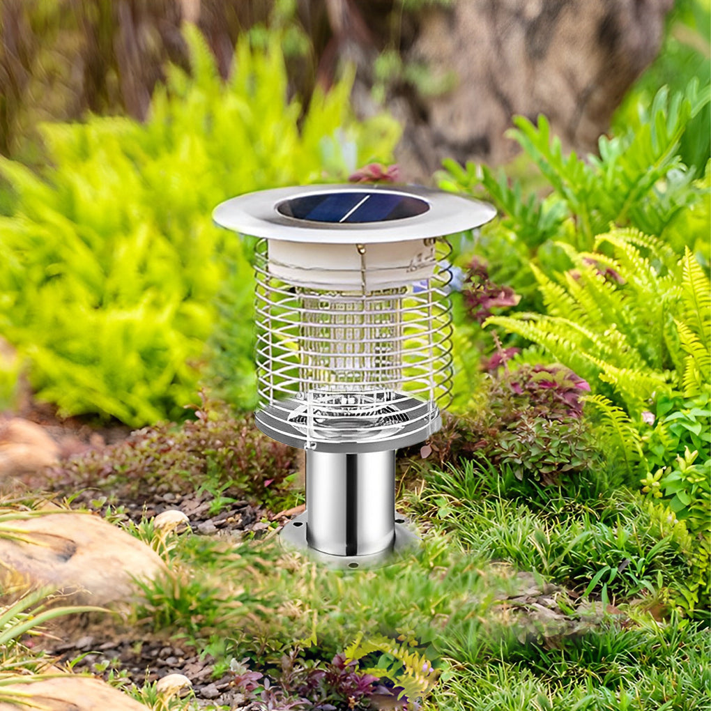 Solar Light Bug Zapper Solar Garden Purple-Light Mosquito Killer Lamp