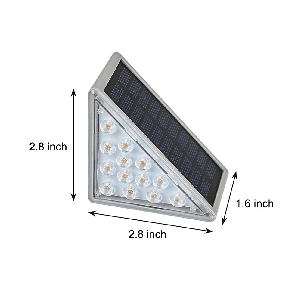 Solar Powered Lights for Steps Modern Waterproof Triangle Ladder Light
