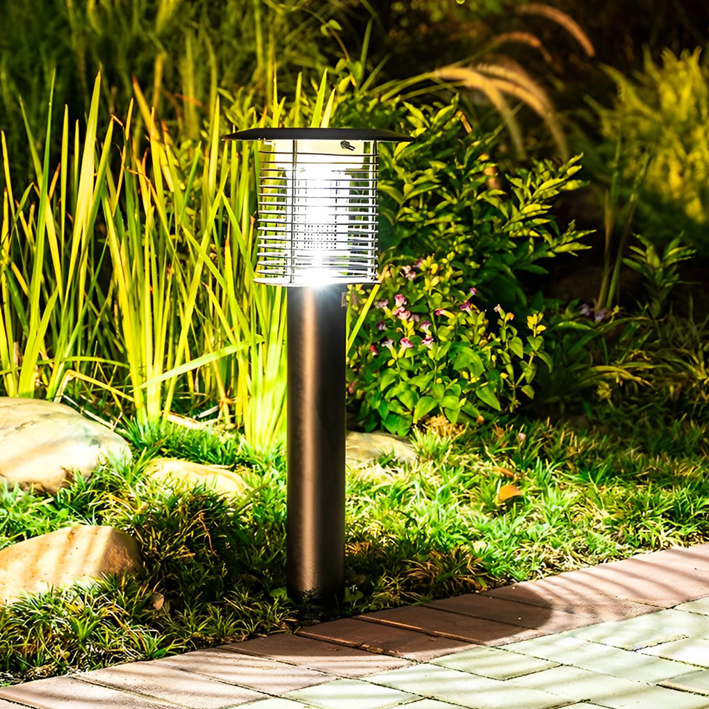 Solar Light Bug Zapper Solar Garden Purple-Light Mosquito Killer Lamp