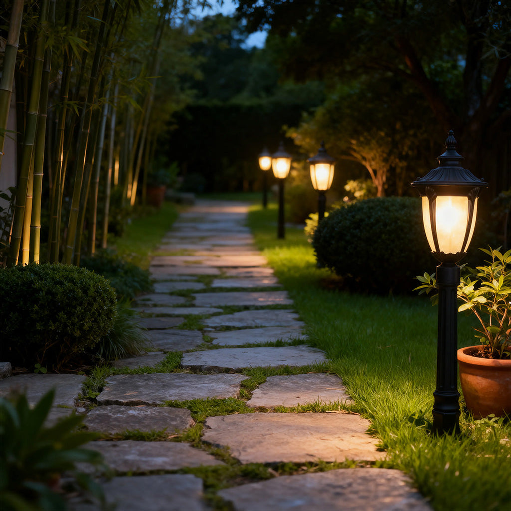 Post Lights for Garden Traditional European Style Waterproof Lamp