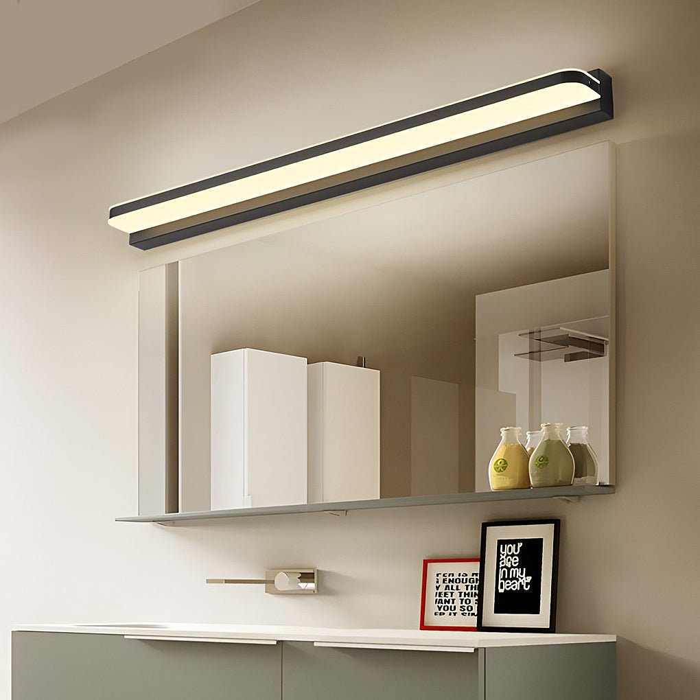 [Open-Box] LED Bathroom Vanity Light with Wall-Mounted Panel and Polished Iron Trim
