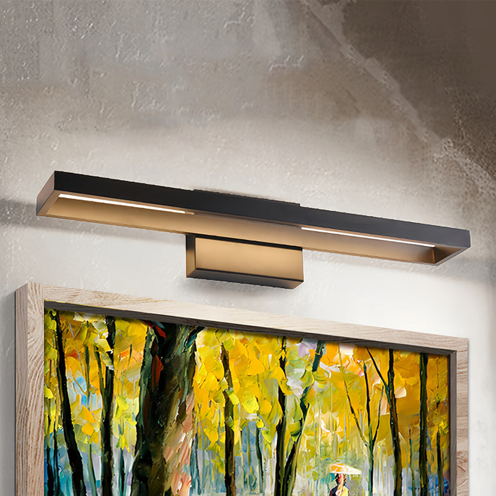 Black Vanity Bathroom Light Dimmable LED Modern Picture Wall Light