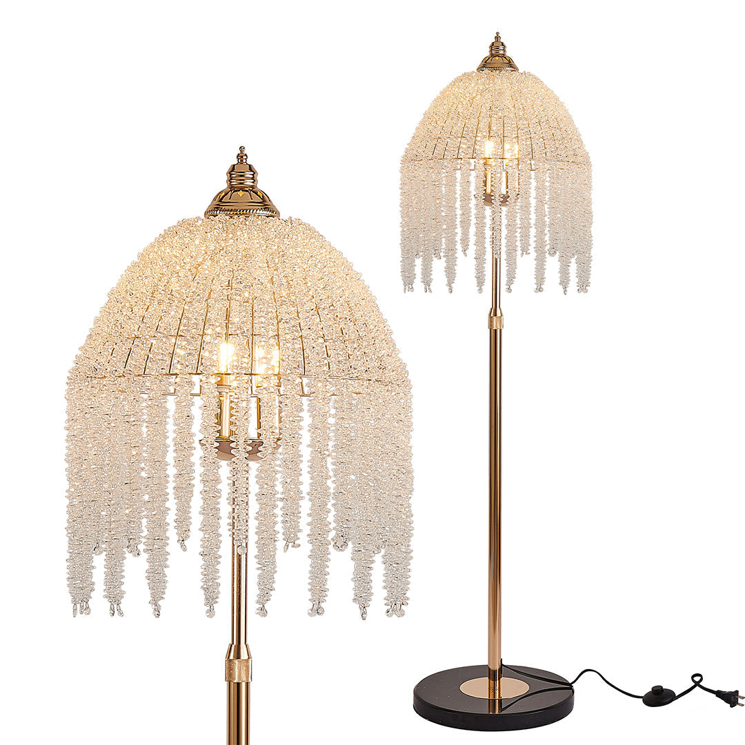 Floor Crystal Lamps LED Decorative Luxury Hardware Light