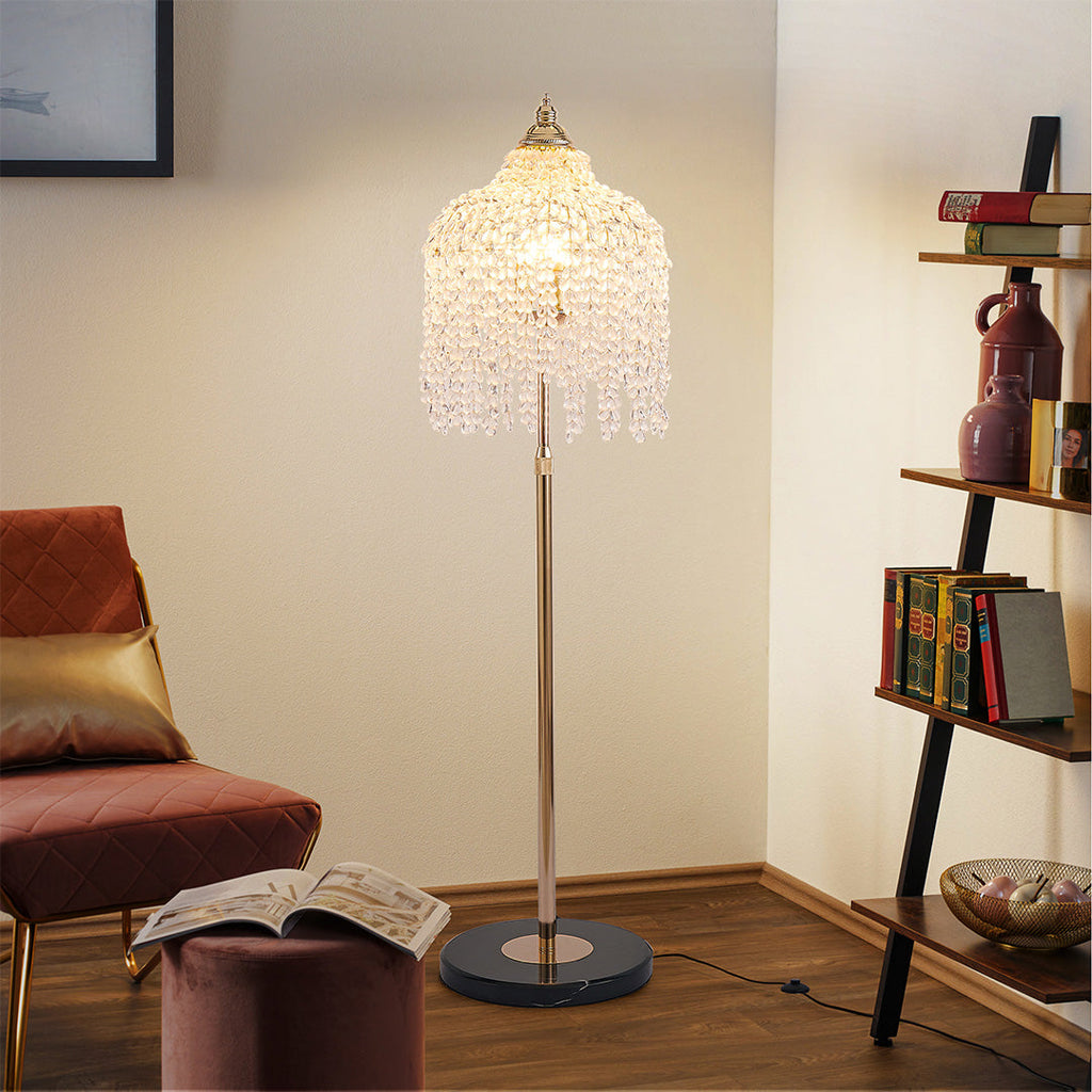 Floor Crystal Lamps LED Decorative Luxury Hardware Light