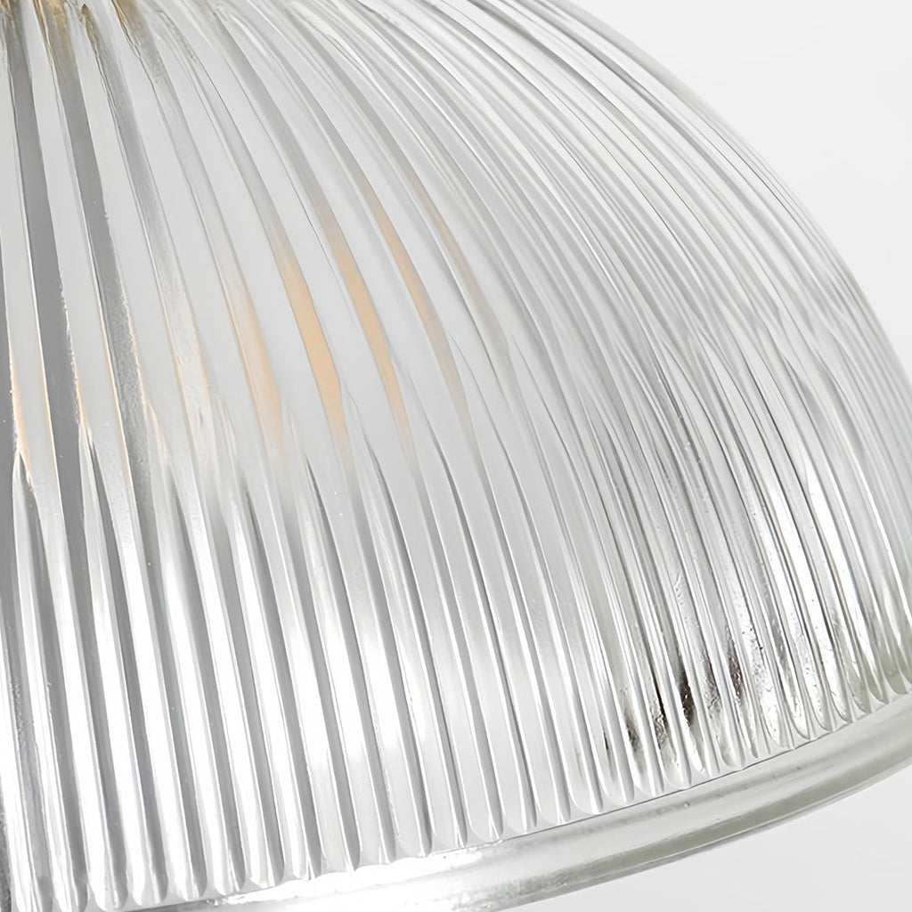 Textured Glass Pendant Light Retro Industrial Glass Ceiling Light