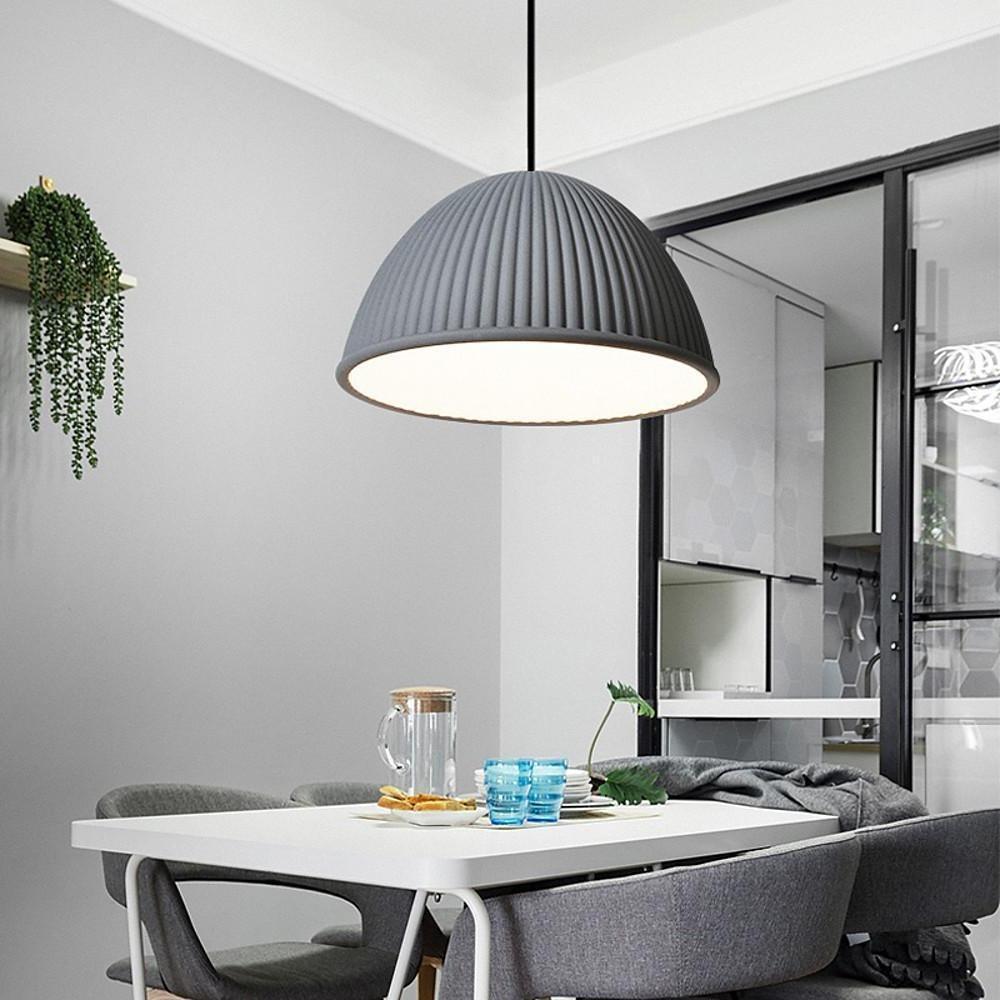 Artistic Dome Modern Pendant Lighting Metal Resin Ceiling Room