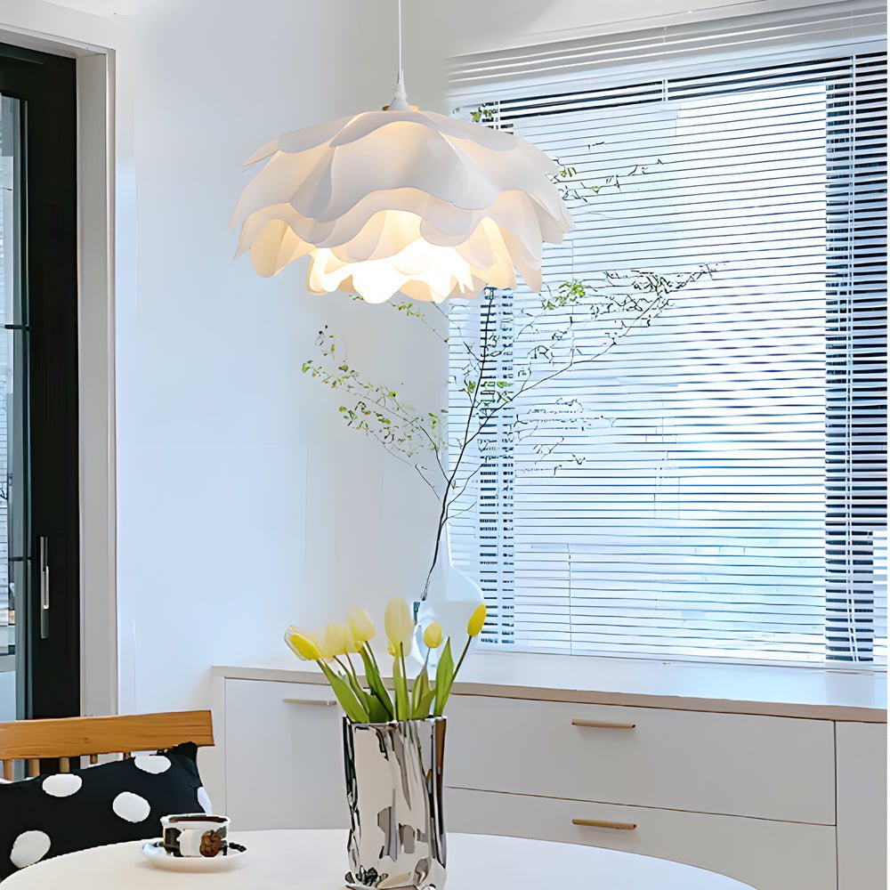 Versatile Acrylic Flower Pendant Lamp: Modern Design, 3-Step Dimming, Adjustable Hanging Cord