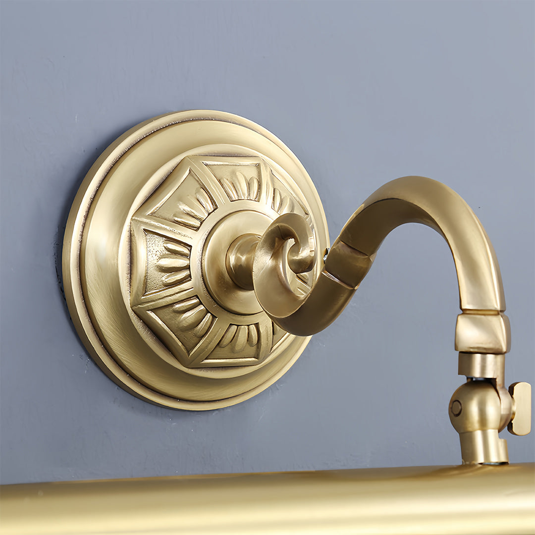 Gold Bathroom Vanity Light European Pure Copper Mirror Wall Light