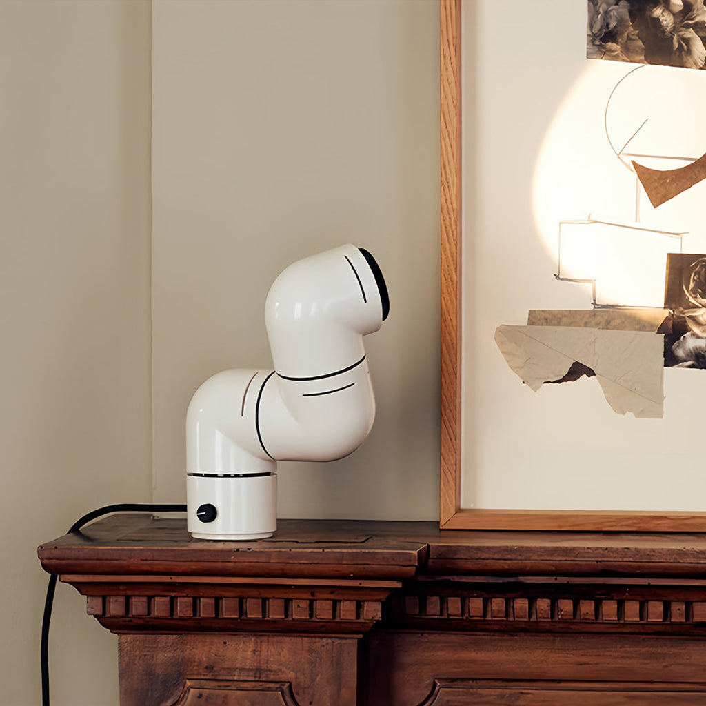 Statement Table Lamps Creative Pipe Modern Rotating Lamp