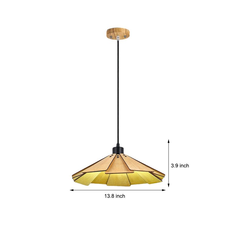 Wood Japanese Wabi-Sabi Retro Nordic Chandelier Dining Room Light Fixture