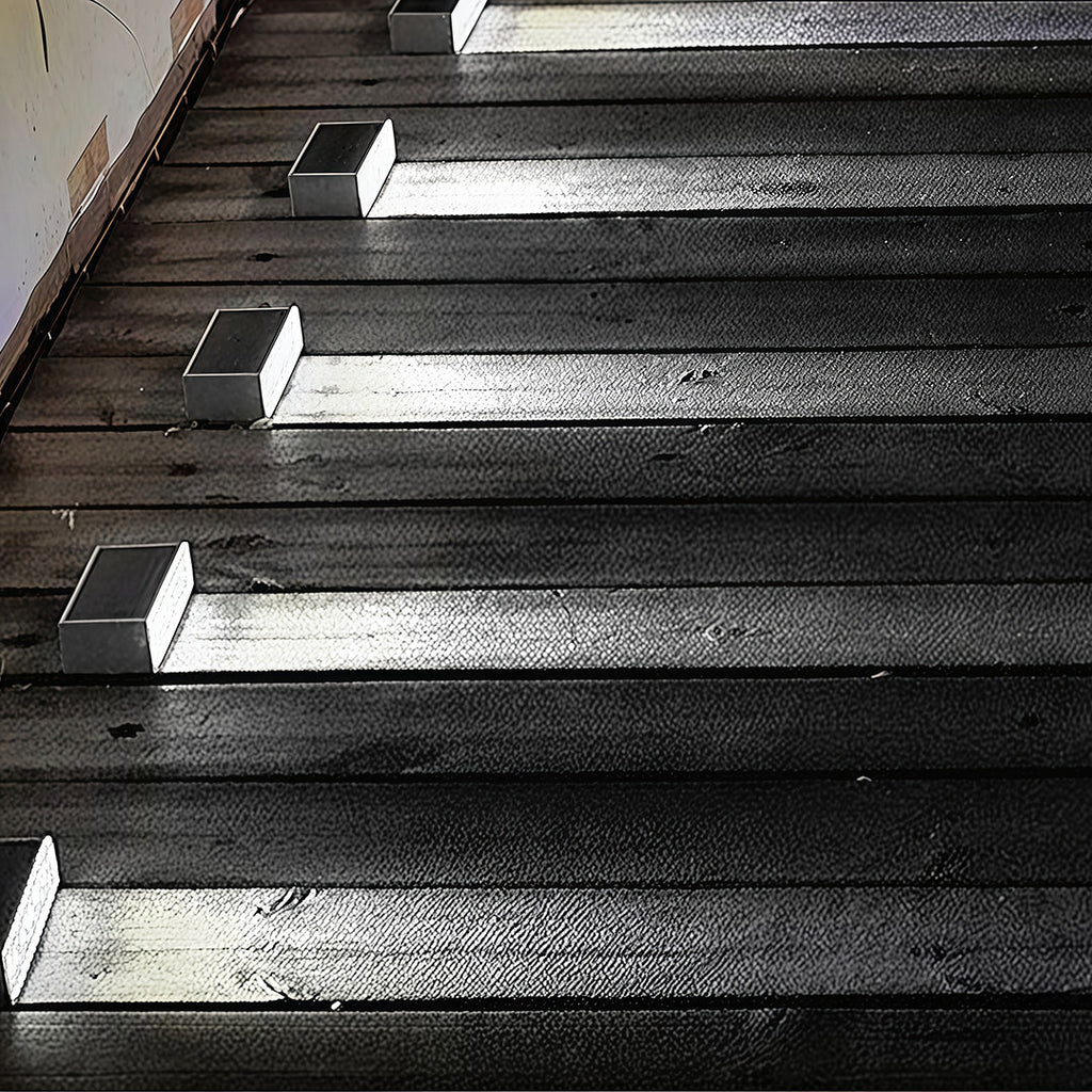 Solar Outdoor Step Light Fixtures Waterproof Modern Style